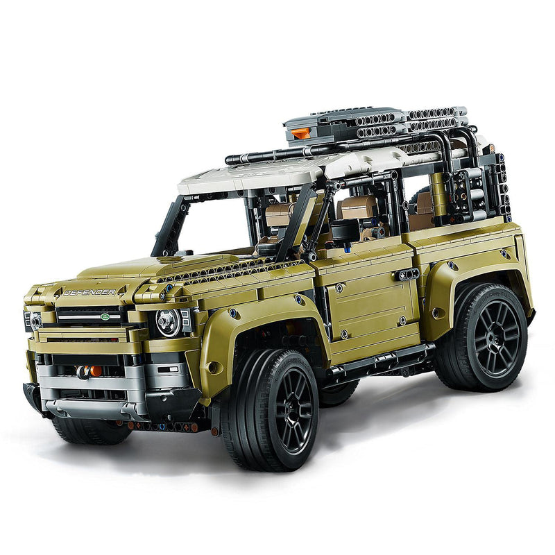 LEGO 42110 Technic Land Rover Defender Off Road 4x4 Car, Exclusive Model Advanced Building Kit, Collectable Toys Set, Multicolor