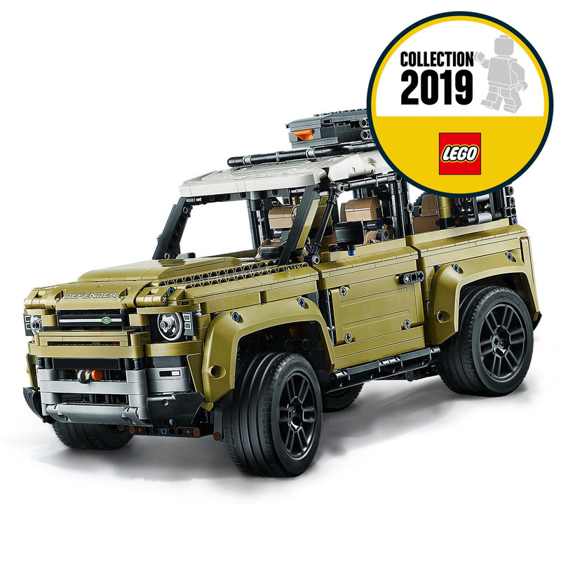 LEGO 42110 Technic Land Rover Defender Off Road 4x4 Car, Exclusive Model Advanced Building Kit, Collectable Toys Set, Multicolor
